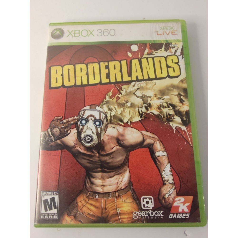 Borderlands with manual and case - Xbox 360 cib
